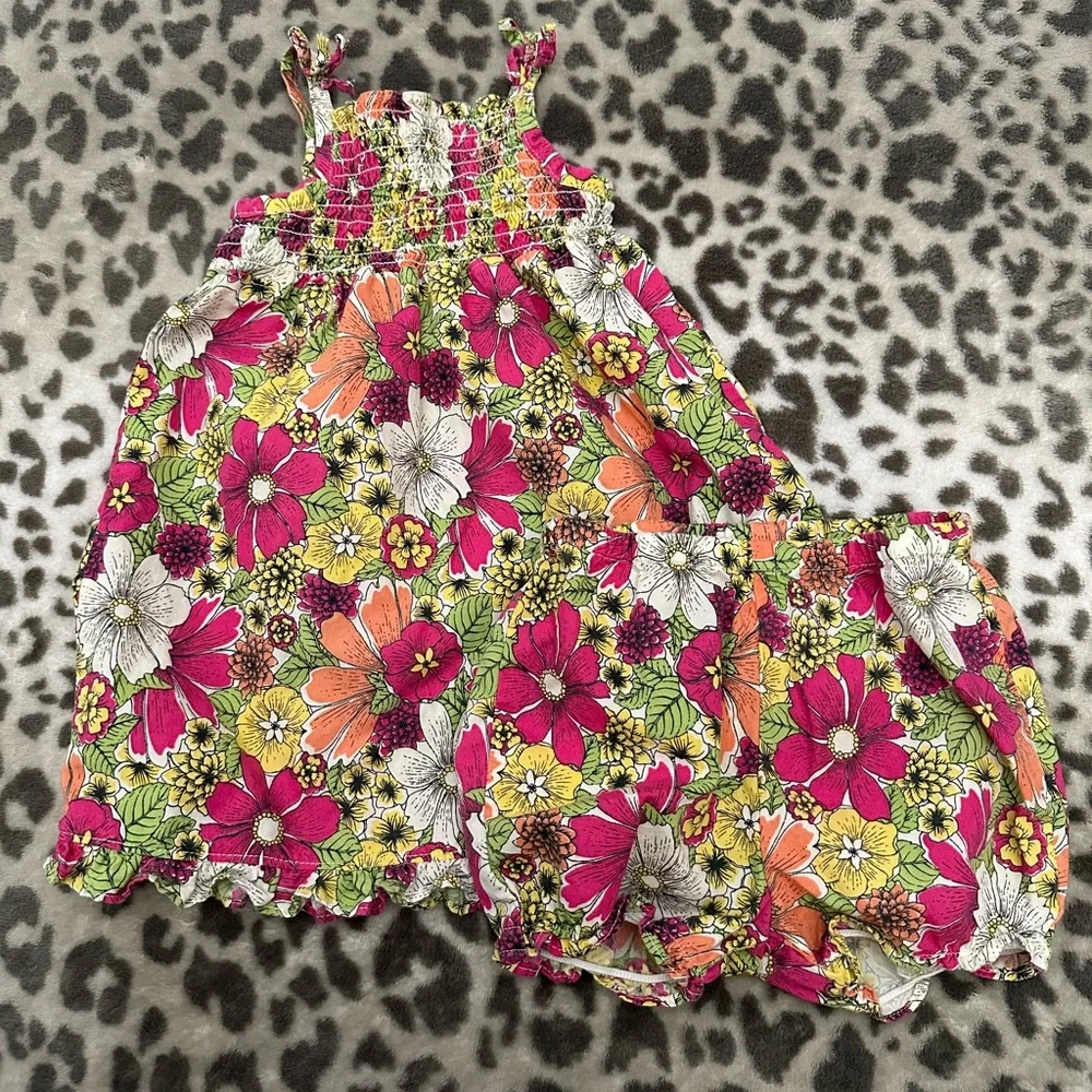Old Navy Floral Summer Dress in Pink Size Newborn 6-12 months